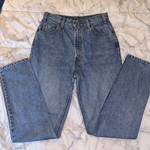 90s Vintage Levi 531 High Rise Straight Leg Jeans